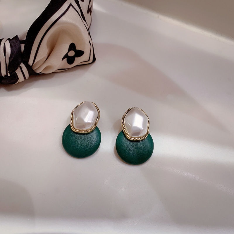 Bông Tai Đính Ngọc Trai Nhân Tạo Phong Cách Hàn Quốc Mới 2022 Dành Cho Nữ