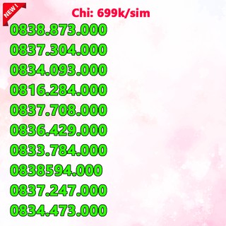 Sim số đẹp Vinaphone đồng giá 700k