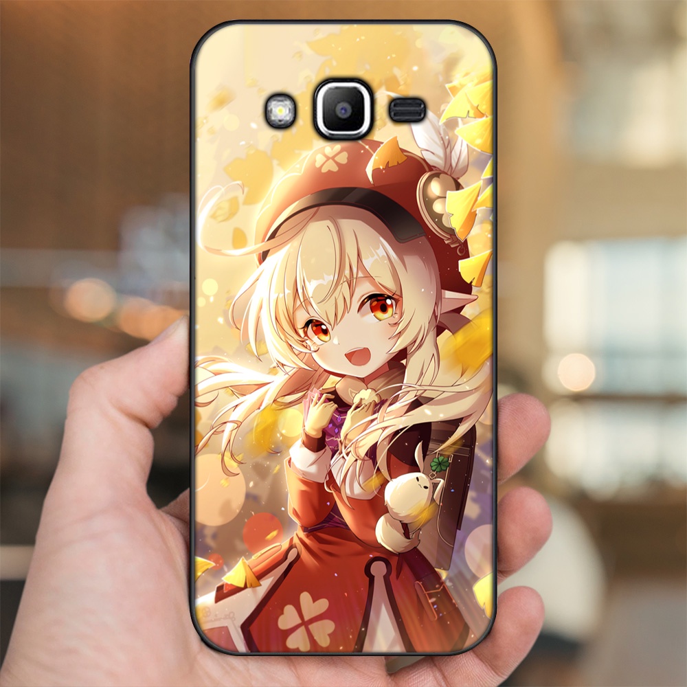 Ốp lưng Samsung J2 Prime, J3 2016, J5 2015 viền đen in hình Klee Genshin Impact