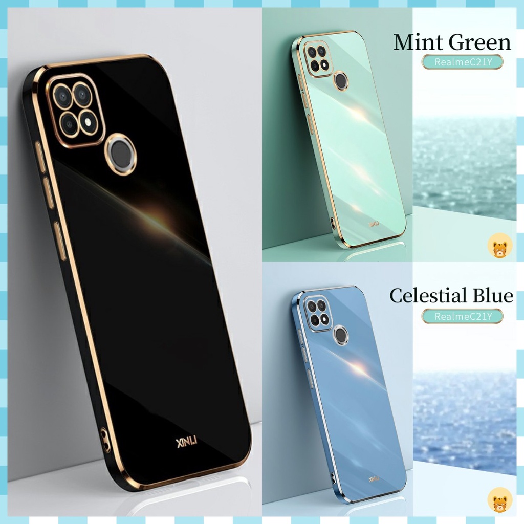 Ốp Điện Thoại Mềm Thiết Kế Sang Trọng Cho Realme C21Y C25Y