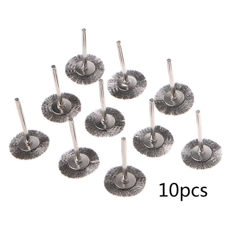 Set 10 Chổi Sợi Thép Không Gỉ Chữ T Chuyên Dụng Đánh Bóng
