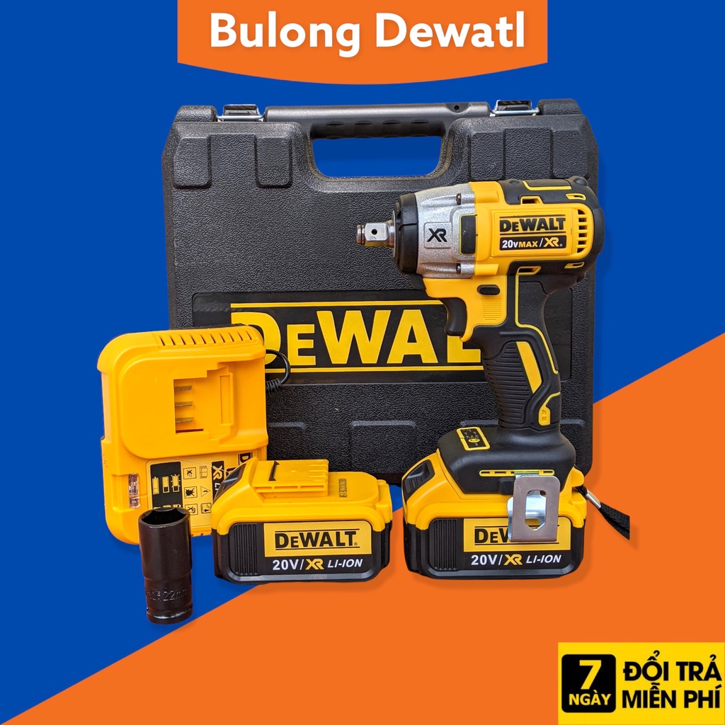 Máy siết bulong DEWAlLT DCF887 20V Không chổi than, hàng loại 1 pin tốt sử dụng liên tục 4-5 tiếng
