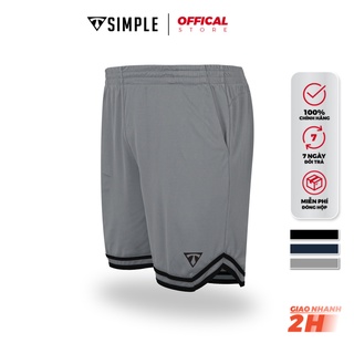 Quần Thể Thao Nam sọc TSIMPLE tập gym vải thun lạnh thoáng mát, co giãn, chuẩn form màu Xám