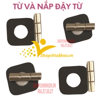 Bộ 3 viên từ và nắp đậy dùng cho chìa khóa từ xe honda, yamaha...
