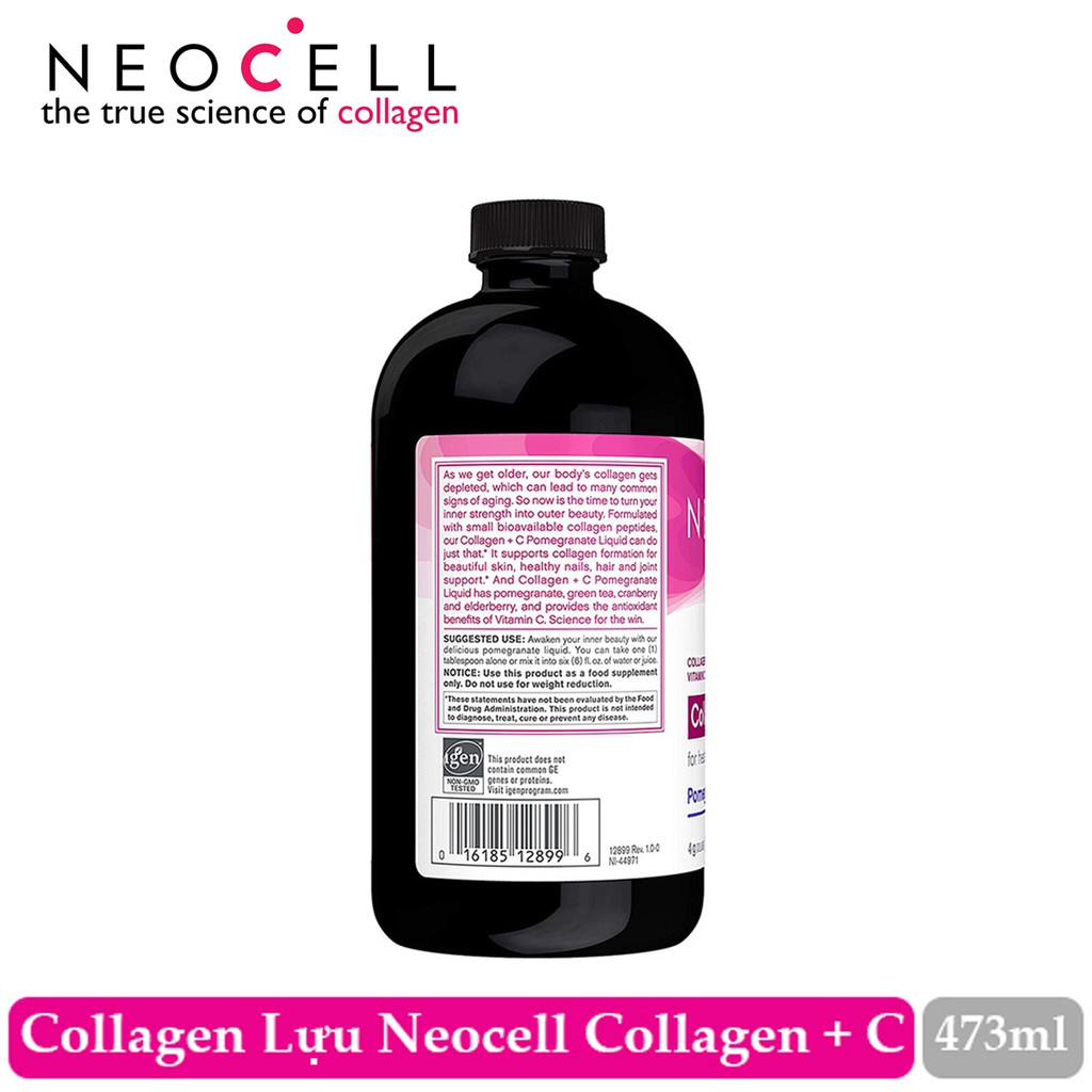 NƯỚC UỐNG COLLAGEN+C POMEGRANATE LIQUID NEOCELL 473ML