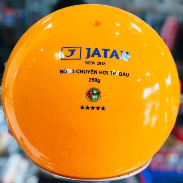 Bóng chuyền hơi JATAN 250g tiêu chuẩn thi đấu chính hãng ,tặng túi lưới và kim bơm tiêu chuẩn