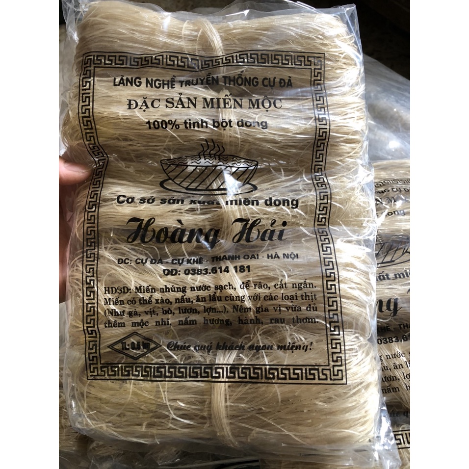 1kg Miến dong Hoàng Hải cao cấp chuyên sử dụng 100% NL tự nhiên từ tinh bột dong riềng đóng gói 500g