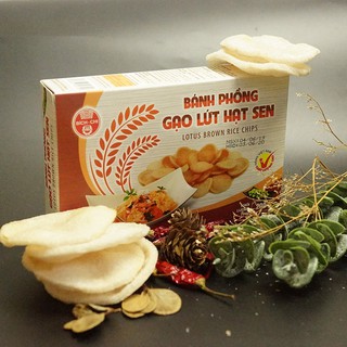 Bánh phồng gạo lứt hạt sen Bích Chi (200g)