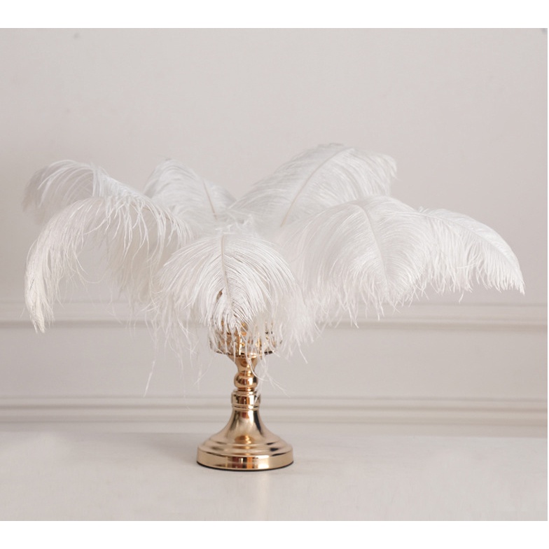 Lông vũ trắng trang trí trưng bày sang trọng decor phòng khách-làm việc-buổi tiệc ấm áp và đạo cụ chụp hình [ 40-45cm]
