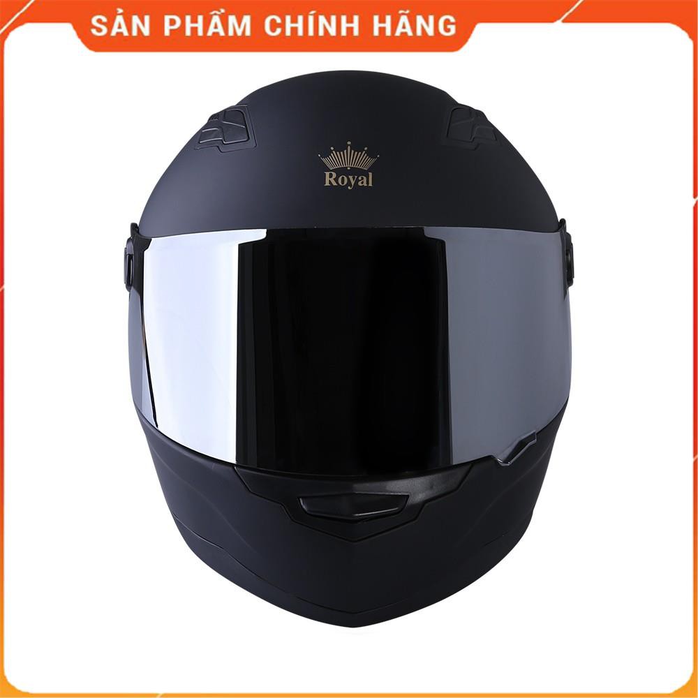 Mũ Bảo Hiểm Full Face Royal M136 (Đen Mờ)