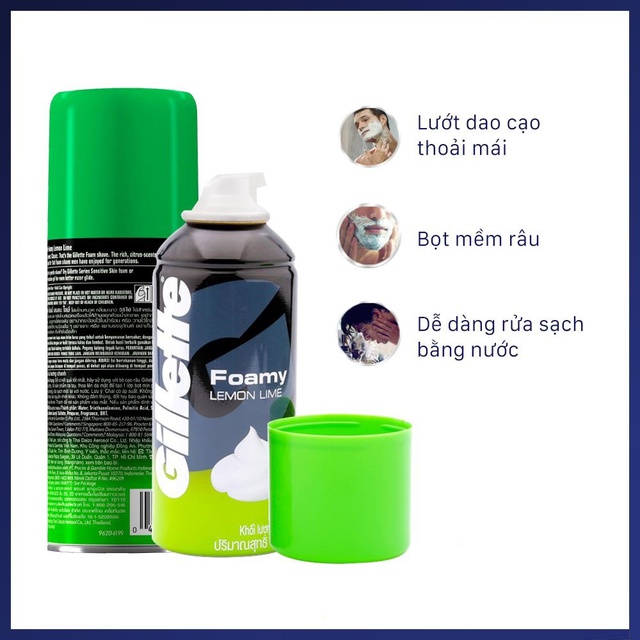 [Mã COSMALL22 giảm 10% đơn 250K] Bọt cạo râu Gillette 175g