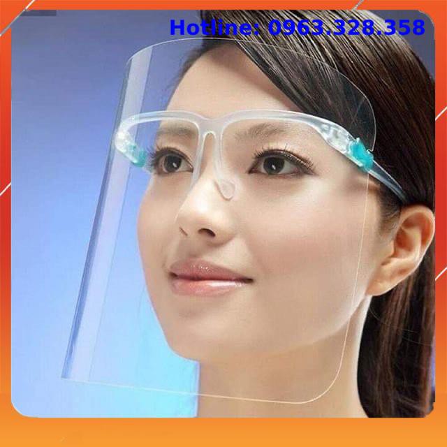 Tấm chắn giọt bắn, khẩu trang nhựa,gọng kính trong suốt siêu nhẹ, hàng cao cấp