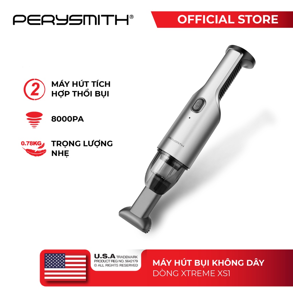 Máy hút bụi không dây cầm tay PerySmith Xtreme XS1 siêu nhẹ