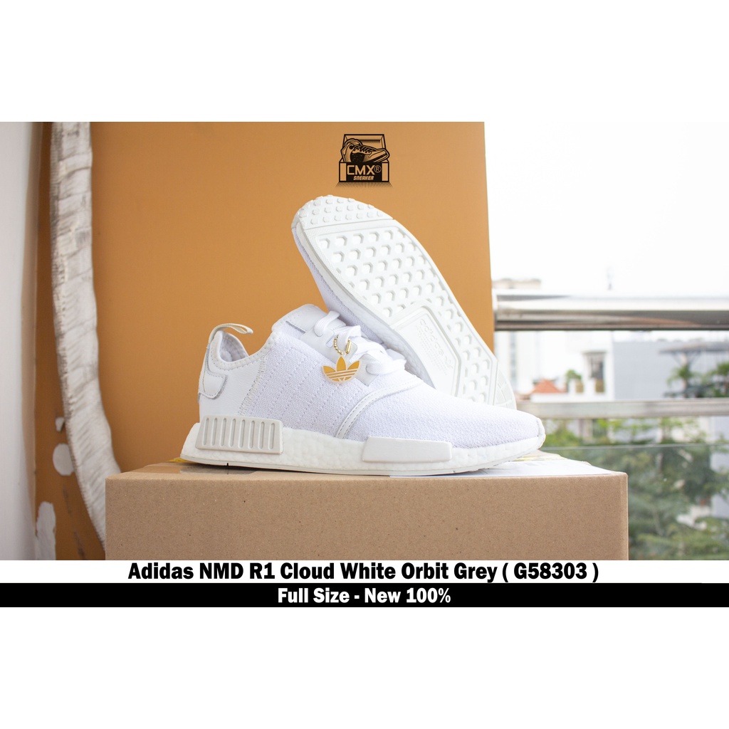 [ HÀNG CHÍNH HÃNG ] Giày Adidas NMD R1 Cloud White Orbit Grey ( G58303 ) - HÀNG CHÍNH HÃNG 100%