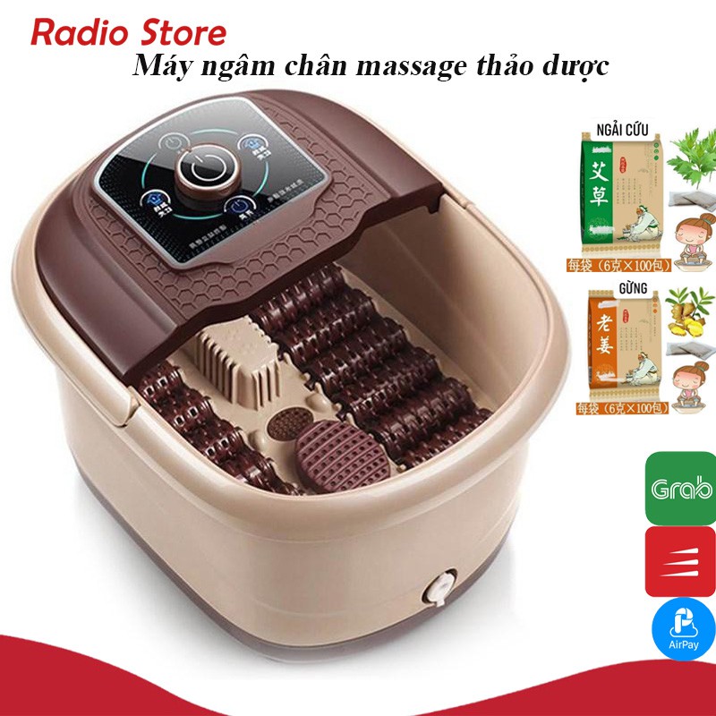 Máy Ngâm Chân Massage Hồng Ngoại Jrk8861 Chậu Ngâm Chân Cao Cấp Bh 6 Tháng
