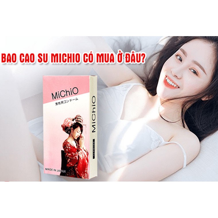 ⚡CHÍNH HÃNG ⚡ Bao Cao Su Michio Japan - Hộp 12 pcs Michio nhiều gai