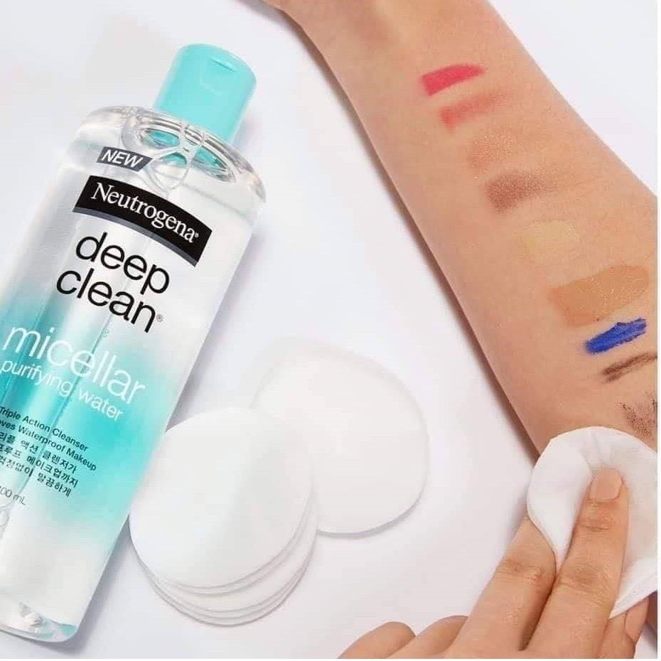 Nước Tẩy Trang NEUTROGENA thanh lọc và làm sạch sâu - NEUTROGENA Deep Clean Purifying Water Micellar