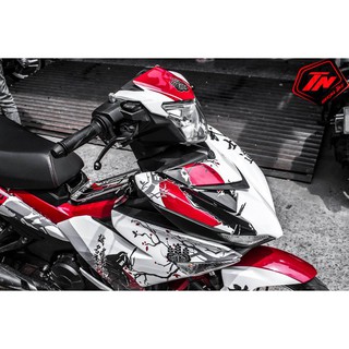Tem Trùm Exciter 150 Samurai trắng đỏ