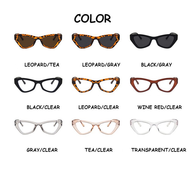 Kính mát mắt mèo chống tia UV400 thời trang cho nữ