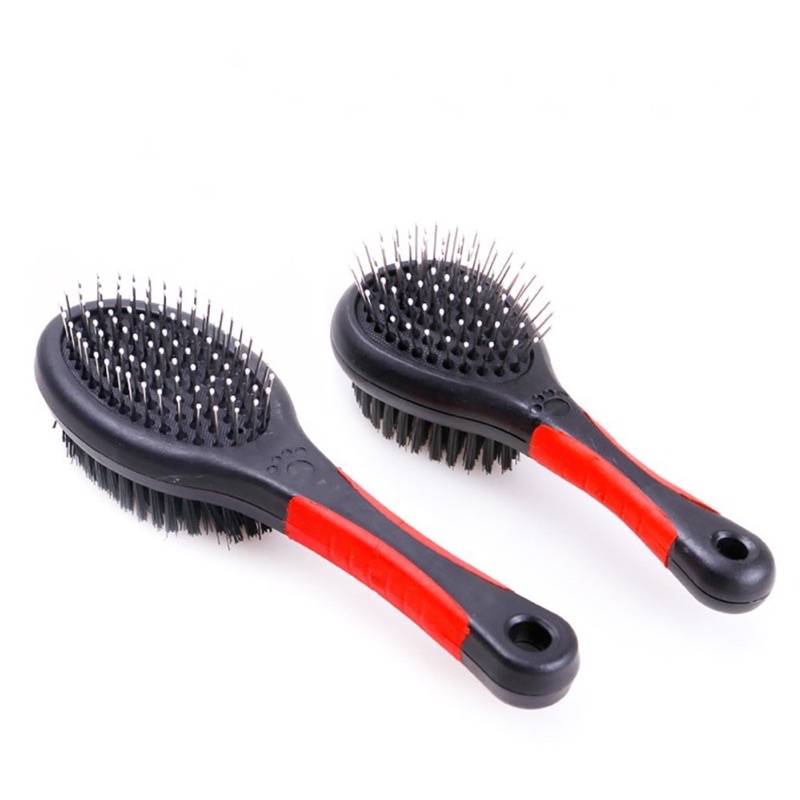 [ Bán sỉ ] LƯỢC CHẢI LÔNG CHÓ LƯỢC 2 ĐẦU MATXA CHO CHÓ MÈO