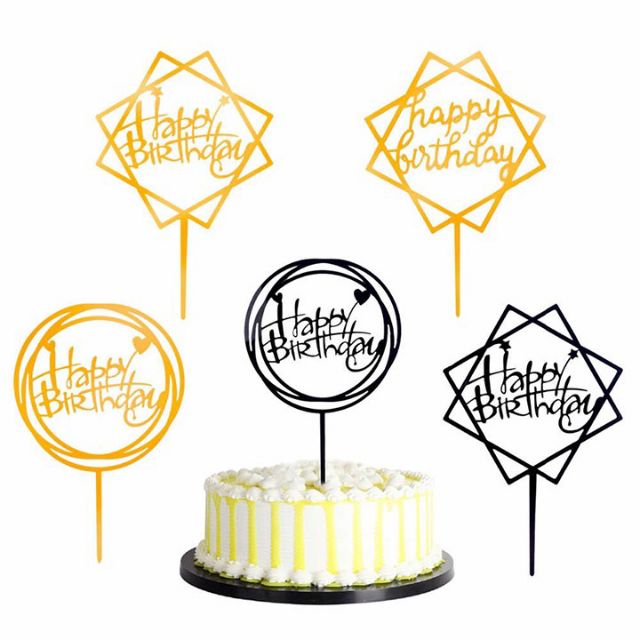 cake topper cắm bánh kem trang trí sinh nhật