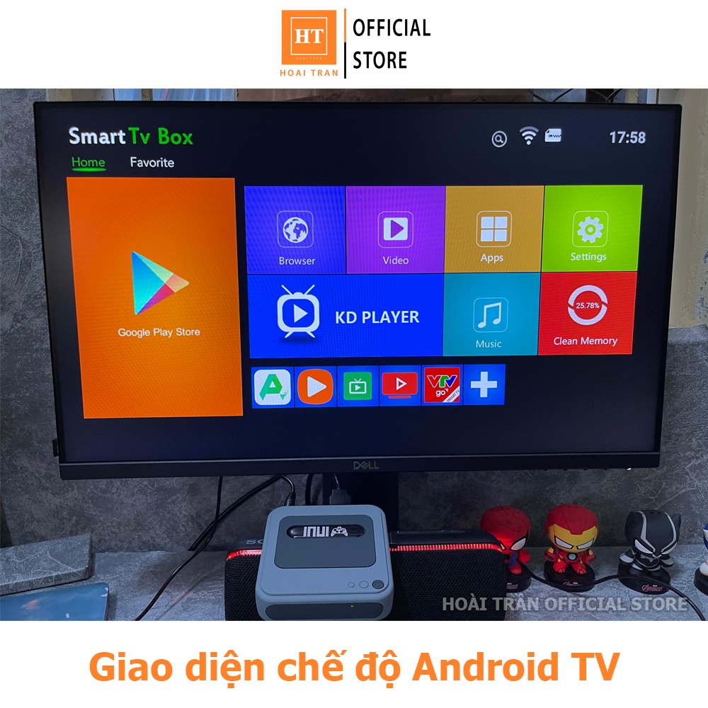Máy chơi game INUI - X1 Pro, Android Box 4K HDMI - Hơn 50+ Hệ Giả Lập PSP/PS1/NEOGEO....