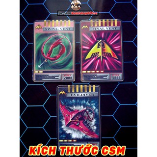 Set Raia 3 thẻ Advent - Kích thước CSM - KamiShop - Kamen Rider Card