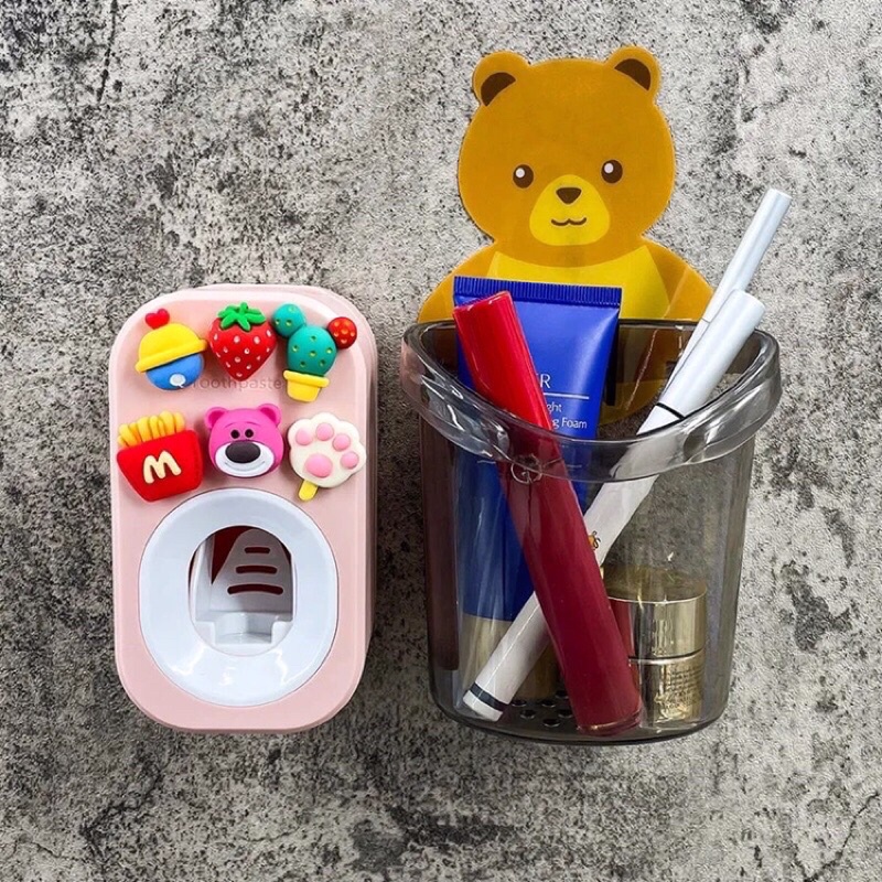 Hộp nhả kem đánh răng nhiều hình dễ thương