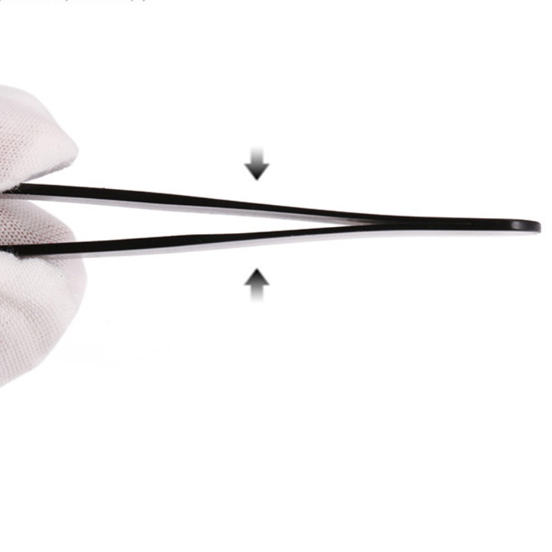 [Hàng mới về] Nhíp nhổ lông mày bằng thép không gỉ màu đen tiện dụng