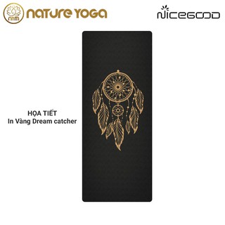 Thảm Yoga Cao Cấp NiceGood TPE Họa Tiết_In vàng