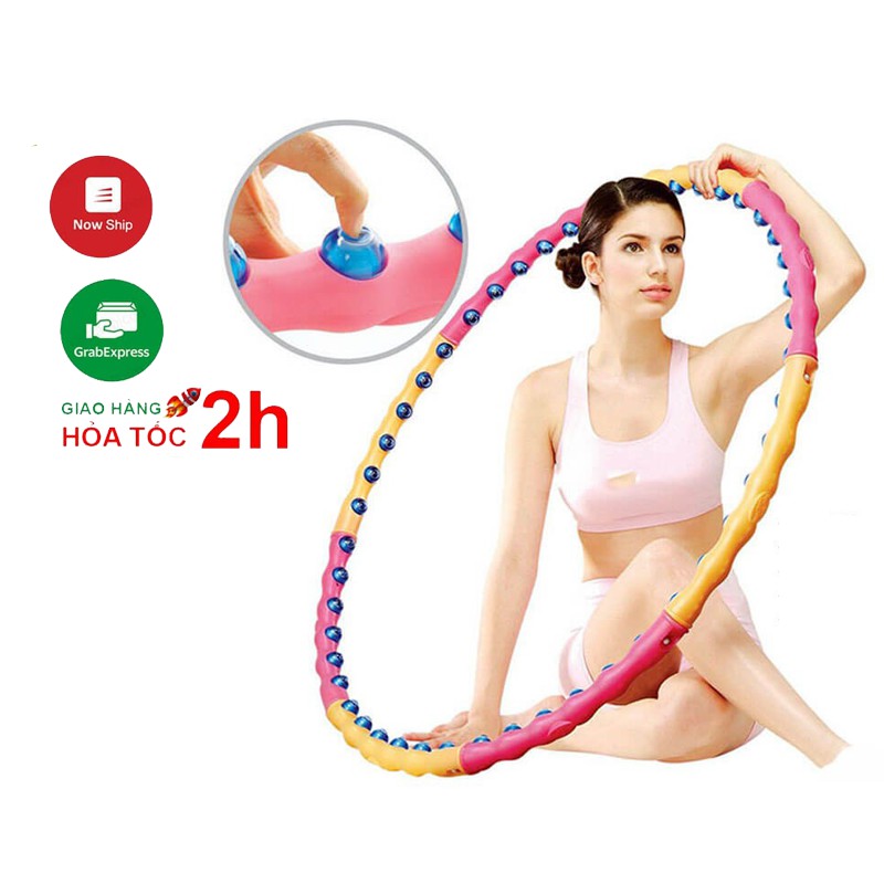 (FREESHIP đơn từ 150k)Vòng lắc eo- Vòng lắc eo Massage Hoop bằng nhựa loại tốt