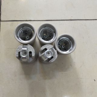 Combo 5 đui sứ e27,đui e27 sứ chịu nhiệt,đui bóng đèn sưởi