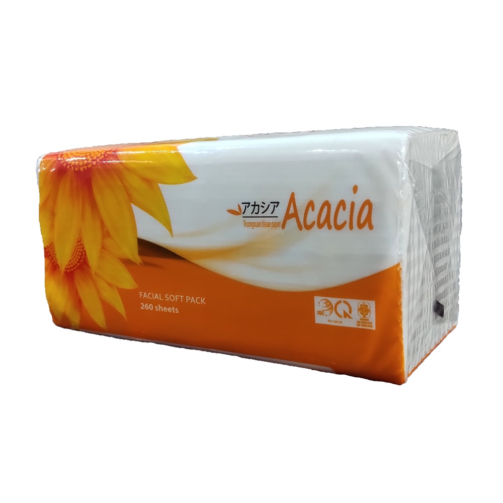 Giấy ăn rút lụa cao cấp Acacia  gói 260 tờ