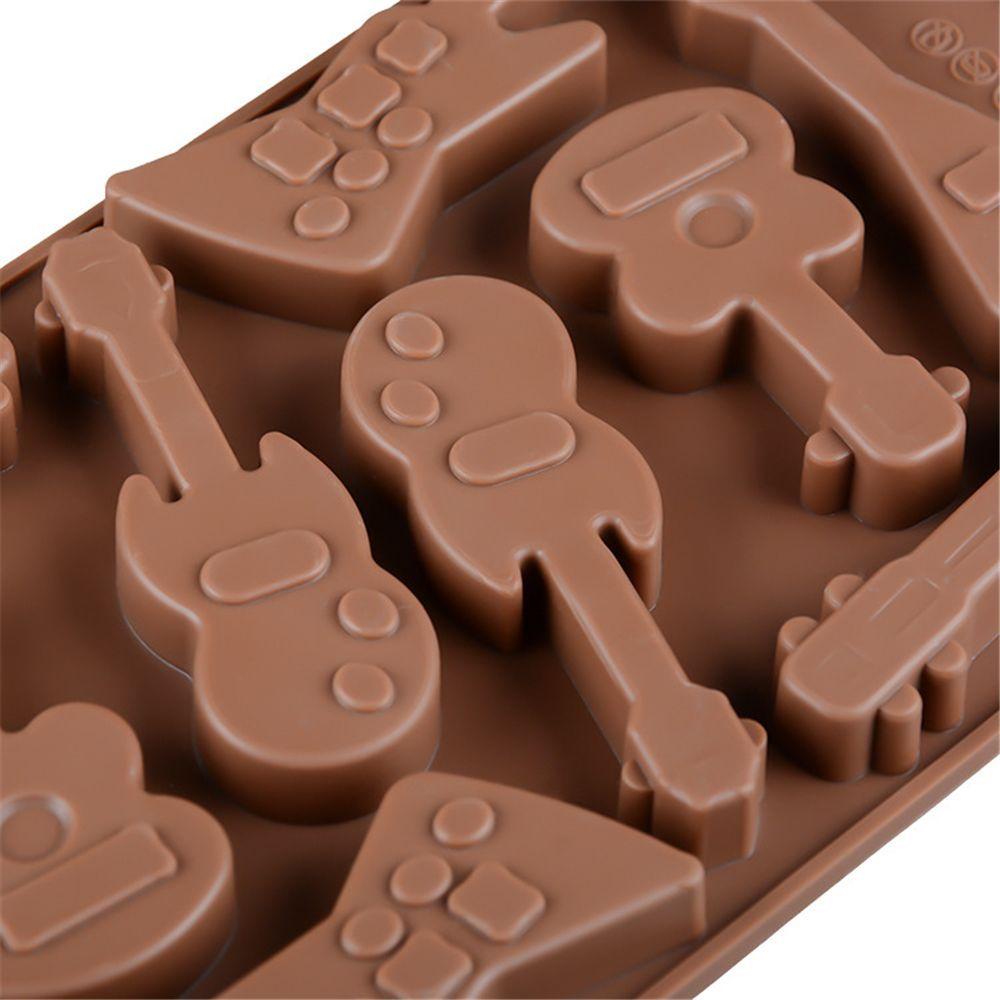 Khuôn Silicone Tạo Hình Đàn Ghita Trang Trí Bánh