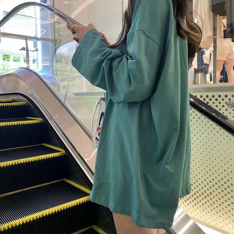 Áo thun dài tay cotton áo phông nhiều màu co giãn | BigBuy360 - bigbuy360.vn