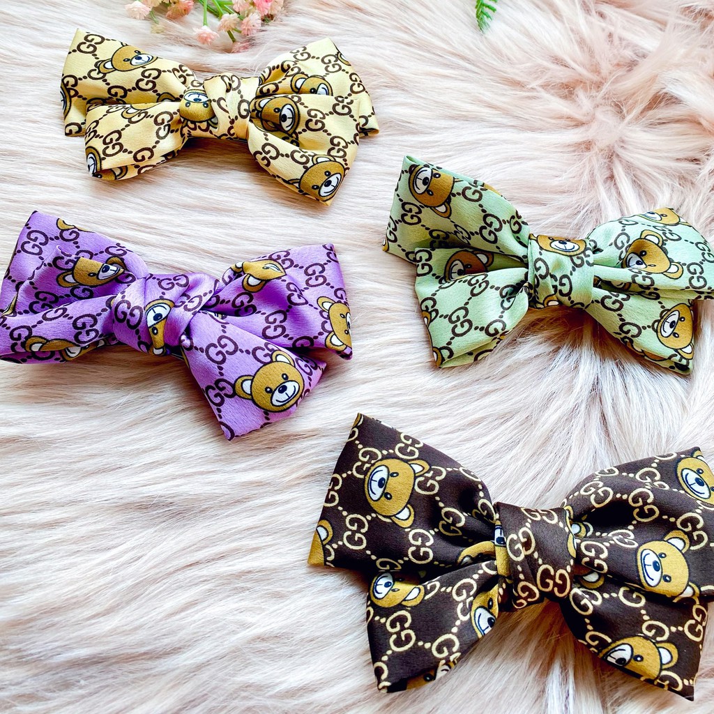 Kẹp tóc nơ lụa Hàn Quốc cho nữ bản đẹp xịn