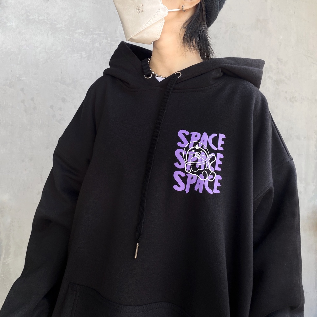 Áo khoác Hoodie nỉ bông SPACE (Tặng kèm túi Tote)