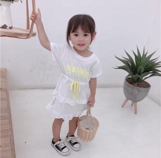 Váy cotton cột eo BG