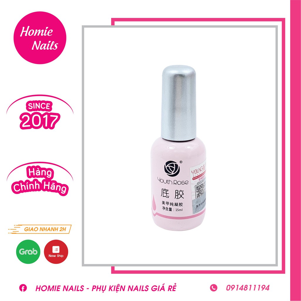 Base-Top-Cứng móng Hoa Hồng 15ml [SIÊU RẺ]