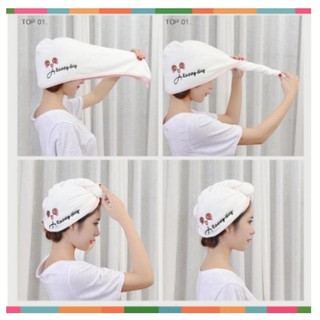 Khăn quấn ủ tóc siêu thấm nhanh khô loại 1