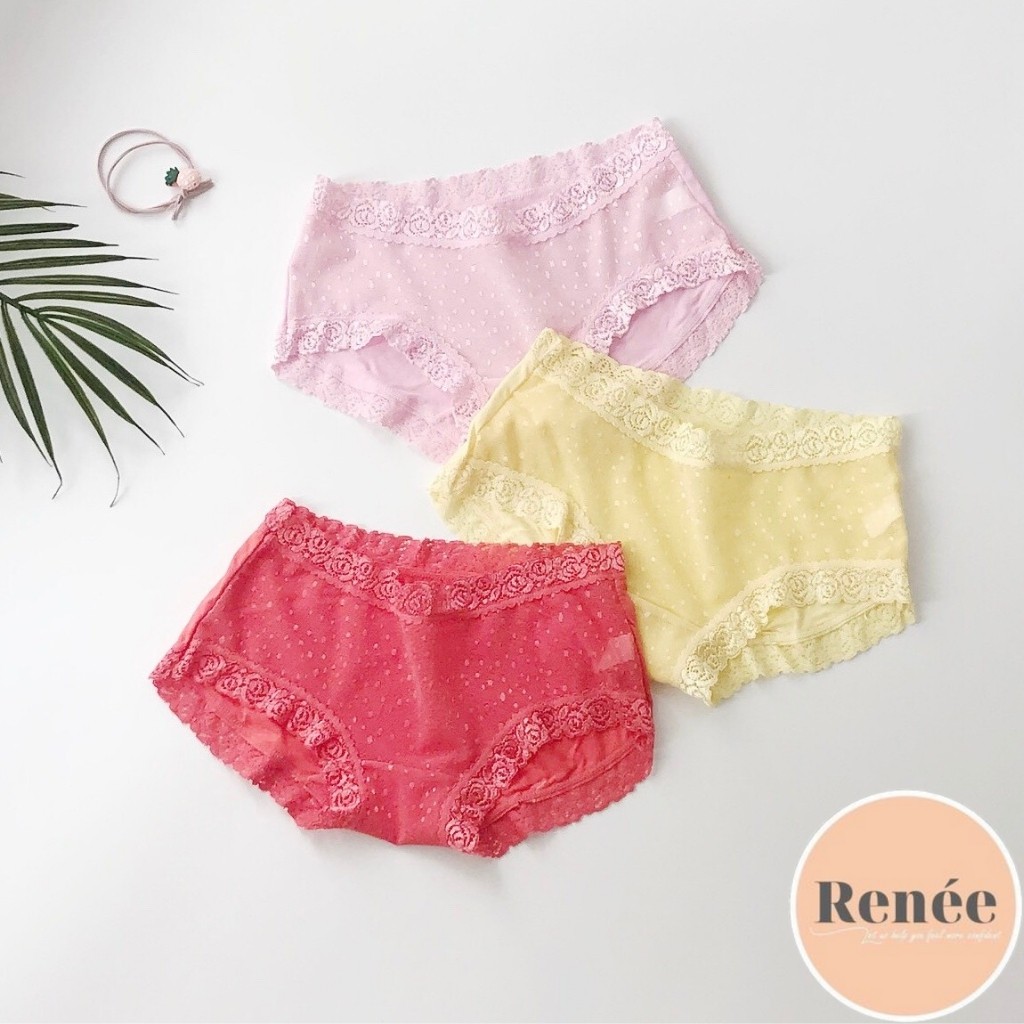 Quần Lót Nữ Cotton Phối Ren Gợi cảm Trẻ Trung QL 11 RENEE Store | BigBuy360 - bigbuy360.vn