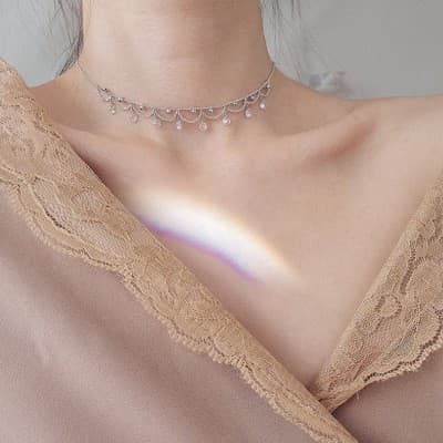 CHOKER BẠC Ý SIÊU XINH CHO CÁC NÀNG