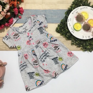 Đầm thun cotton bé gái