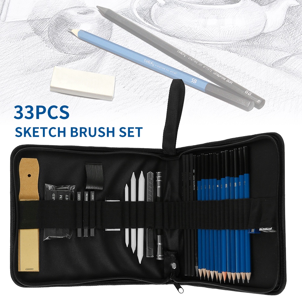 Set 36 Bút Chì Vẽ H&amp;B Chuyên Nghiệp