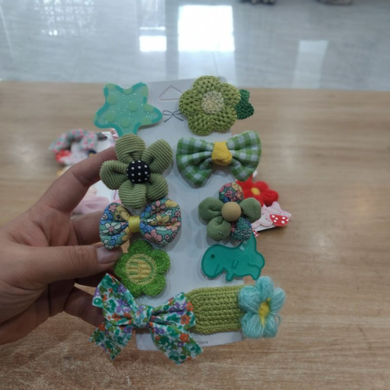 Set 10 kẹp tóc mái cho bé