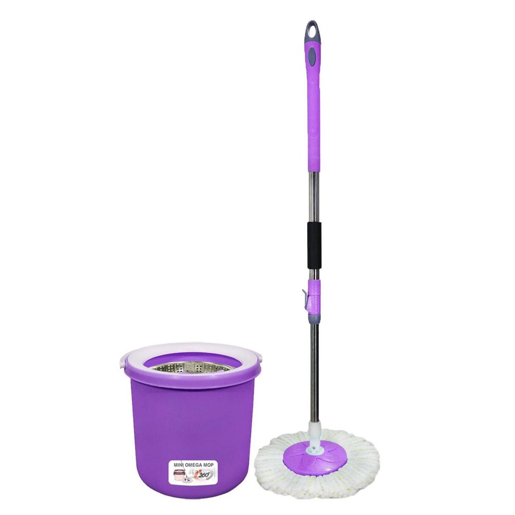 Bộ Lau Nhà 360 Omega Mini Mop Cao cấp Giá Rẻ( Dung Tích: 15 Lít)