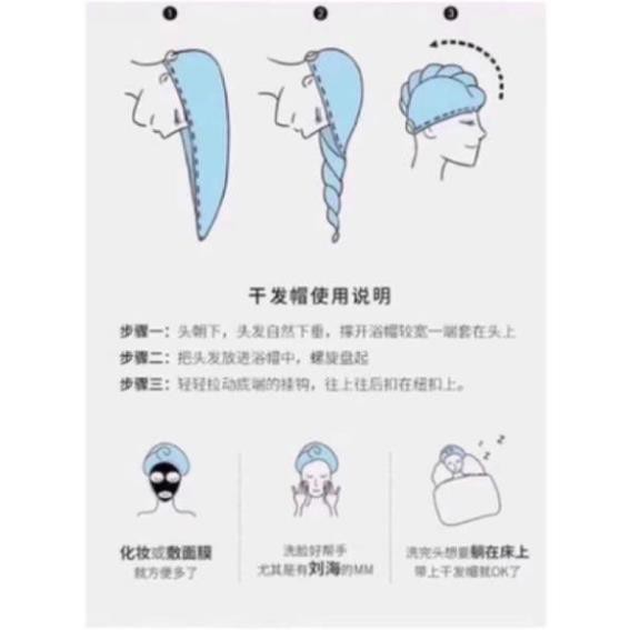 Khăn lau tóc, Khăn cuốn tóc siêu nhanh khô..