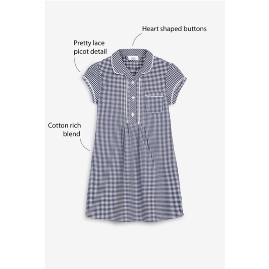 Váy kẻ next sale 5 tuổi