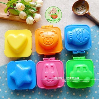 Khuôn Bento Làm Cơm, Trứng, Đậu Hũ Non Cho Bé Ăn Dặm Kiểu Nhật Hoặc BLW - Nhà Mỡ Mỡ