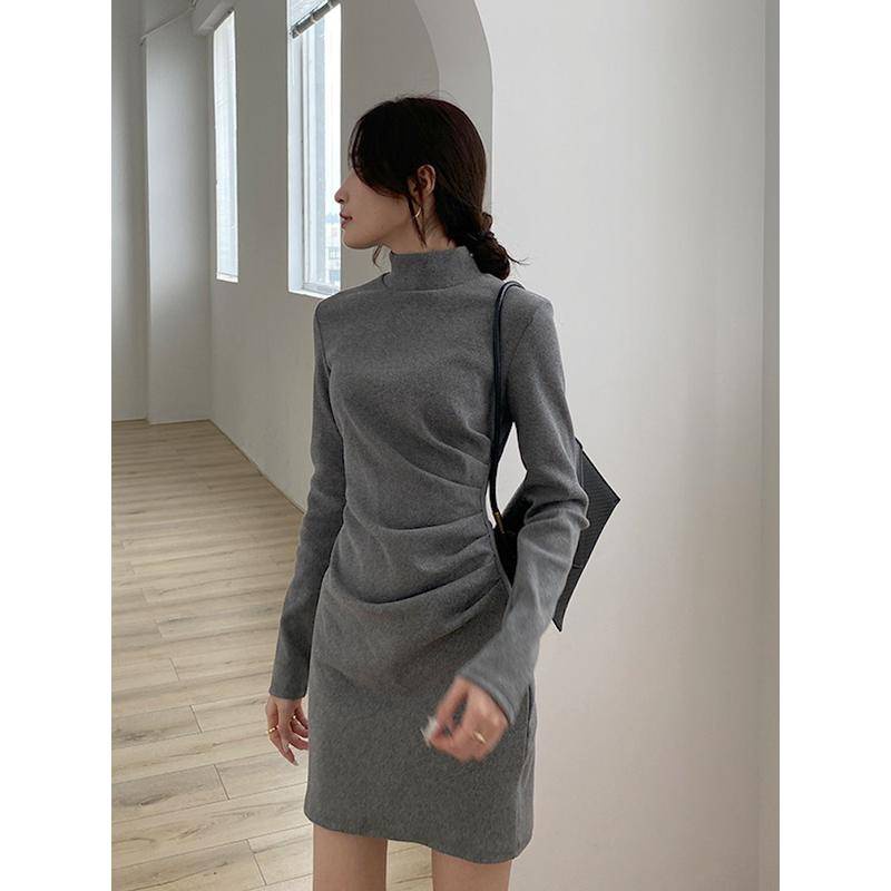 Đầm đen dáng ôm thời trang thu đông dành cho nữ